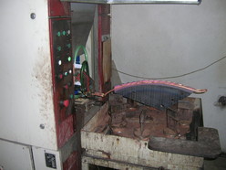Original EKT hardening machine fitted with a new HFR induction heater for hardening